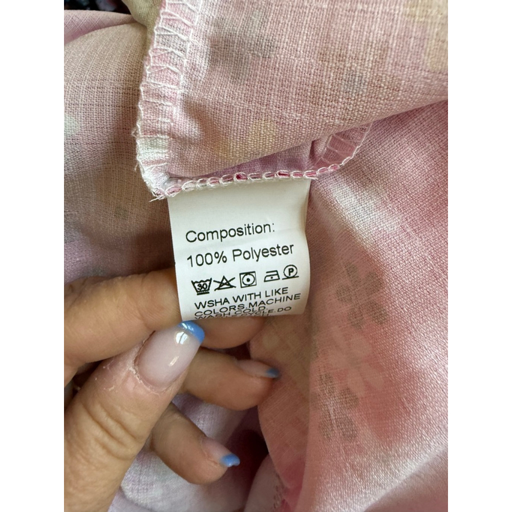 NWOT Pink Boho Baby Doll Dress | Small - Picture 4 of 5